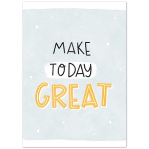 Make Today Great/ Dream Big Inspirational Quotes Cards, Pack de 10 tarjetas (sobres blancos de 2 caras)