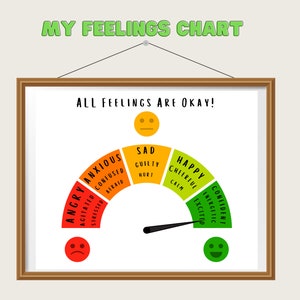 Kids Emotions, Feelings thermometer, Feelings Chart, Emotions Chart for Kids, Feelings Vocabulary, Emotional Regulation, School Counselor