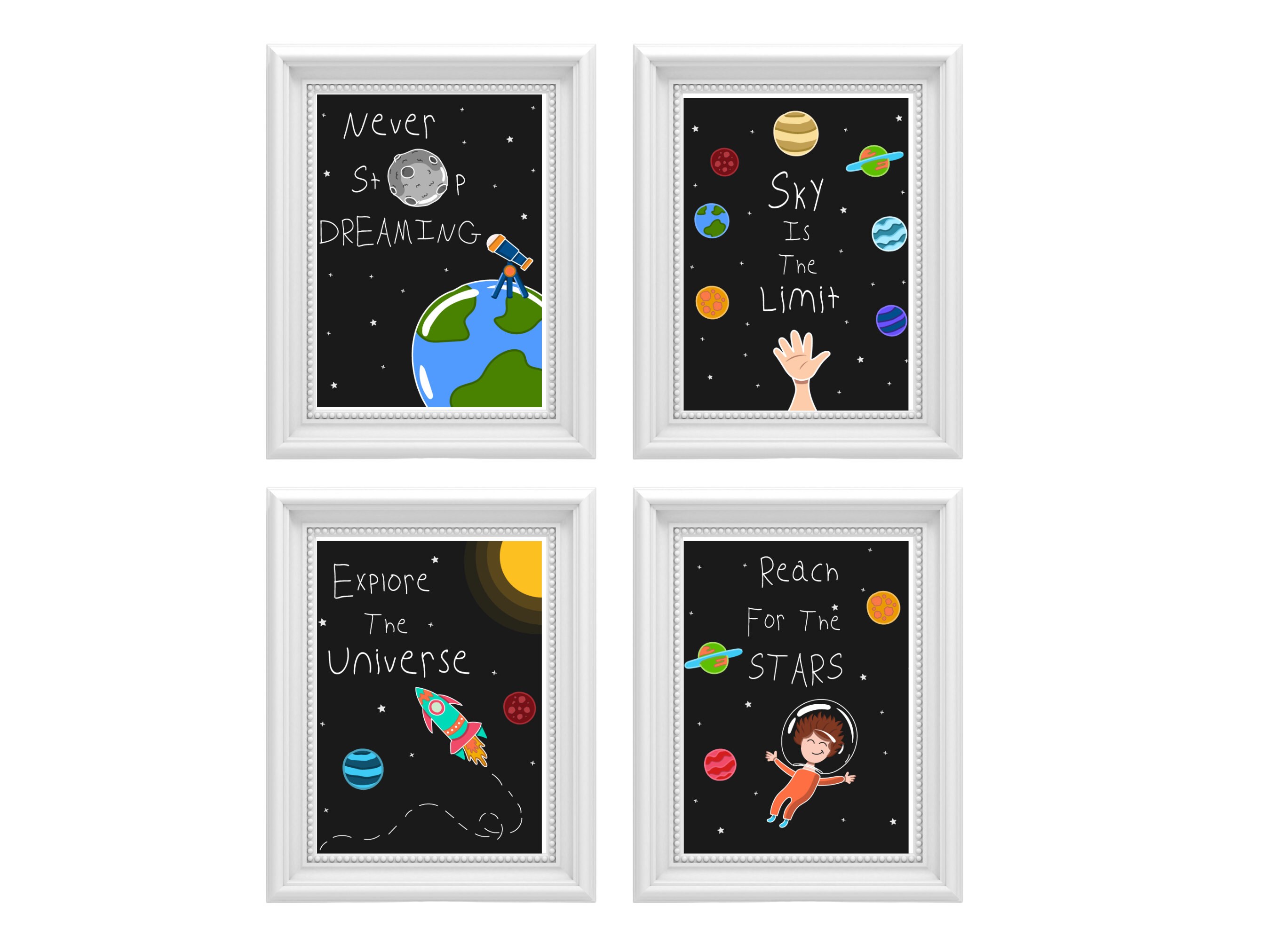 Space Wall Art, Space Poster, Space Nursery Decor, Space Art for Kids ...