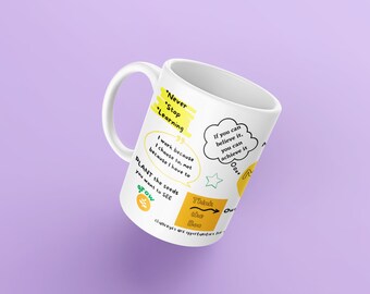 Millionaire Mindset Mug, Inspirational Coffee Cups, Motivational Gift Ideas, Success Mug, Life Mug, Passion Mug, Growth Mindset Mug, Coffee