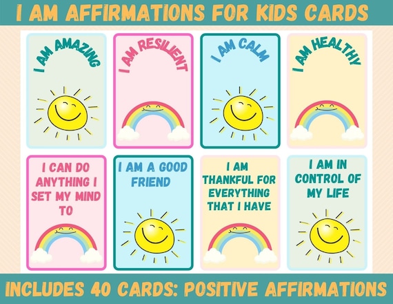 positive-affirmation-cards-for-kids-40-affirmations-etsy-uk