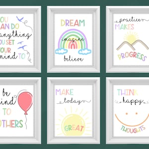Classroom Decor Bundle,  Neutral Classroom Decor, Inclusive Classroom Decor, Classroom posters, Playroom Wall Decor, Quote Wall Print