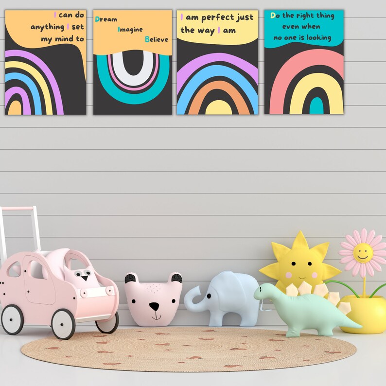 Kids Affirmations Poster Printable Kids Room Art Classroom - Etsy