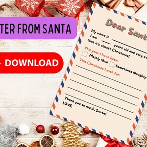 Santa Letter, Letter to Santa Malvorlagen Bundle with 27 Coloring Pages Christmas | Weihnachtsbuchstabe, Weihnachtswunschliste