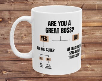 Funny Boss Gift, Sarcastic Office Mug, Work Sarcasm Mug, Corporate Gift Idea,  Boss Appreciation Humor, Funny Office Mug, Boss Mug