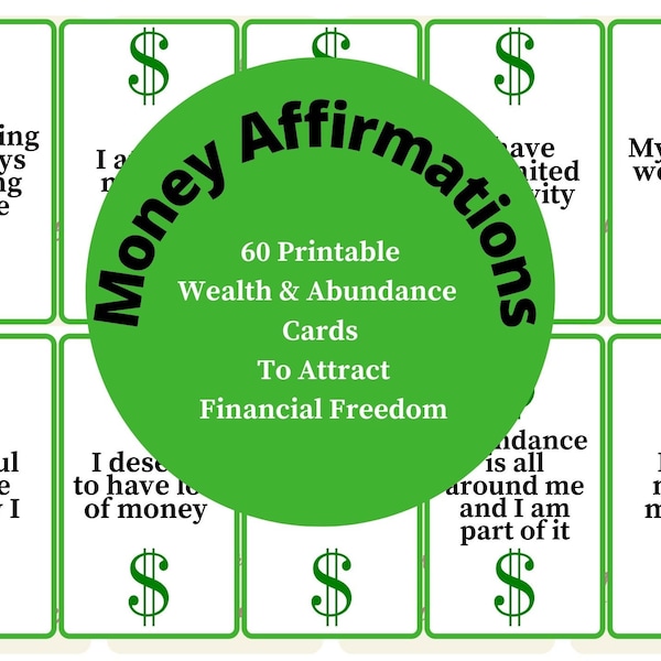 Money Affirmation - Etsy