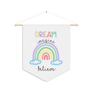 Wimpel, Wimpel, Kinderzimmer Wandbehang, Pädagogische Wandkunst, Positive Zitate, Filz Banner Kinderzimmer, Filz Banner Geschenk, Schule Banner