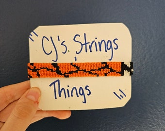 Butterfly Wing, Monarch Wing Handmade String Friendship Bracelet