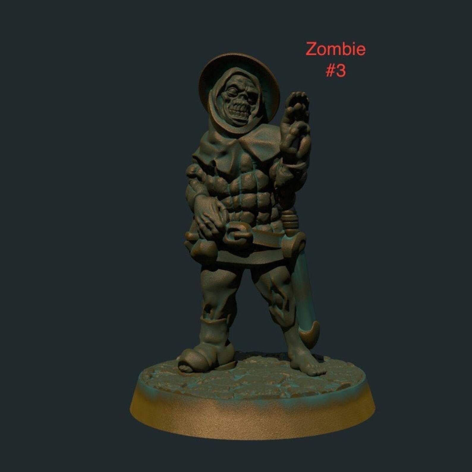 Zombies 3d Resin Printed 28mm Scale Miniature for | Etsy