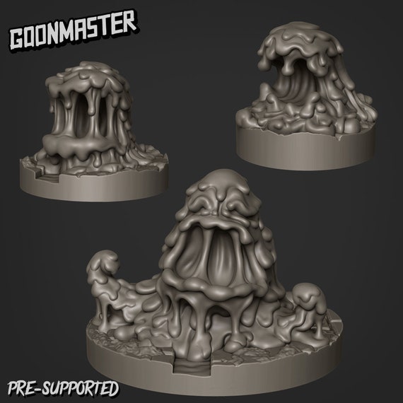 Gelatinous Ooze 3d Resin Printed 32mm Scale DnD Etsy