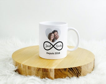 Taza personalizable pareja enamorada regalo mujer hombre boda nacimiento boda San Valentín