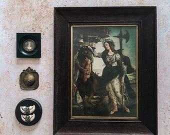 Antik mytologikonsttryck Pallas och kentauren kollotyp