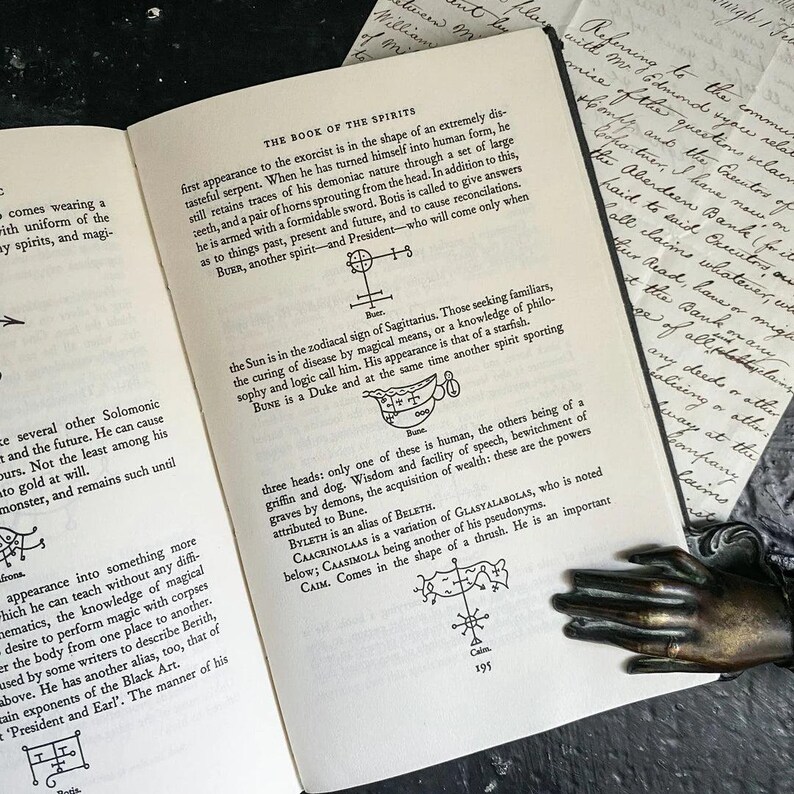 Vintage Magic Book Grimoire The Secret Lore of Magic Ritual Herbology Conjuring image 5