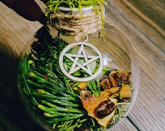 Pentacle Witch Blessing Ball — Yule Ball— Tree Ornament