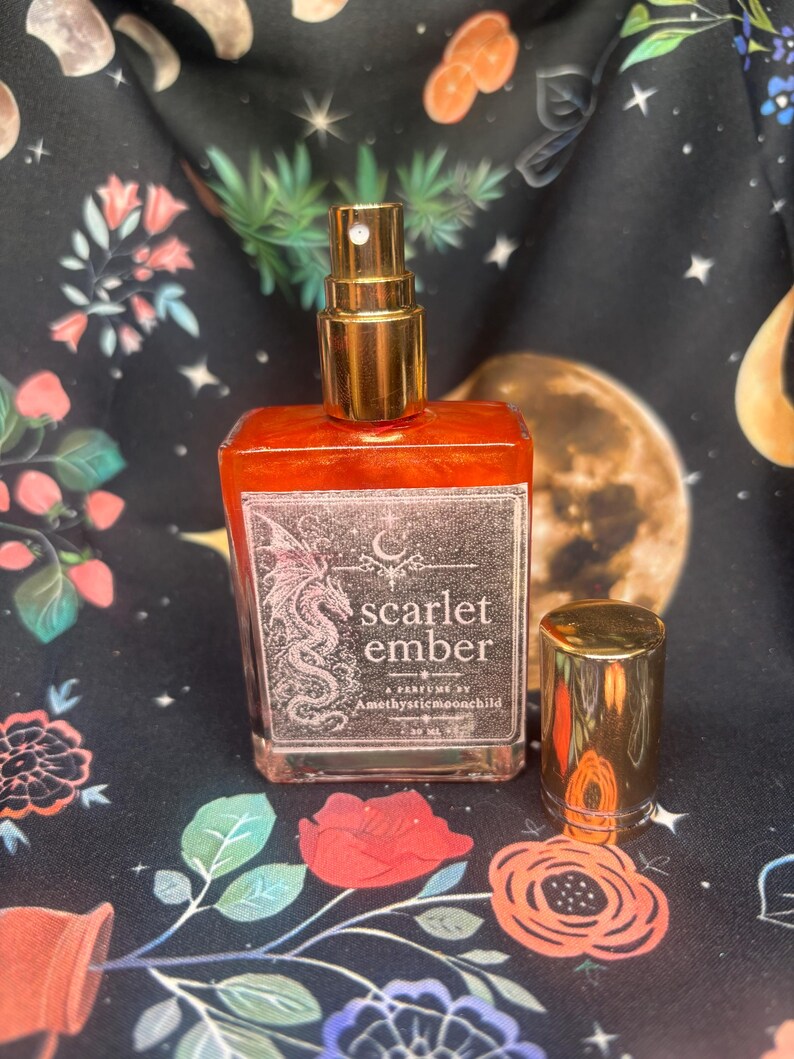 Scarlet Ember Perfume | Dragon’s Blood Vanilla Fragrance | Witchy ...