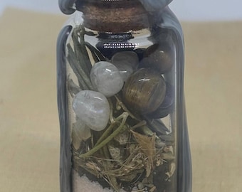Protection Spell Jar | Wiccan/Pagan Altar Decor | Intention Jar | Manifestation