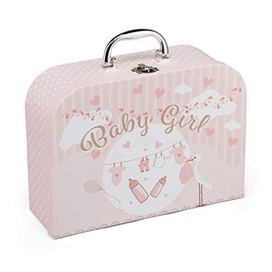 Baby Box Shop - Regalos para bebé niña en un juego de regalo para bebé.  Esta caja de recuerdos para niña incluye artículos esenciales para bebés