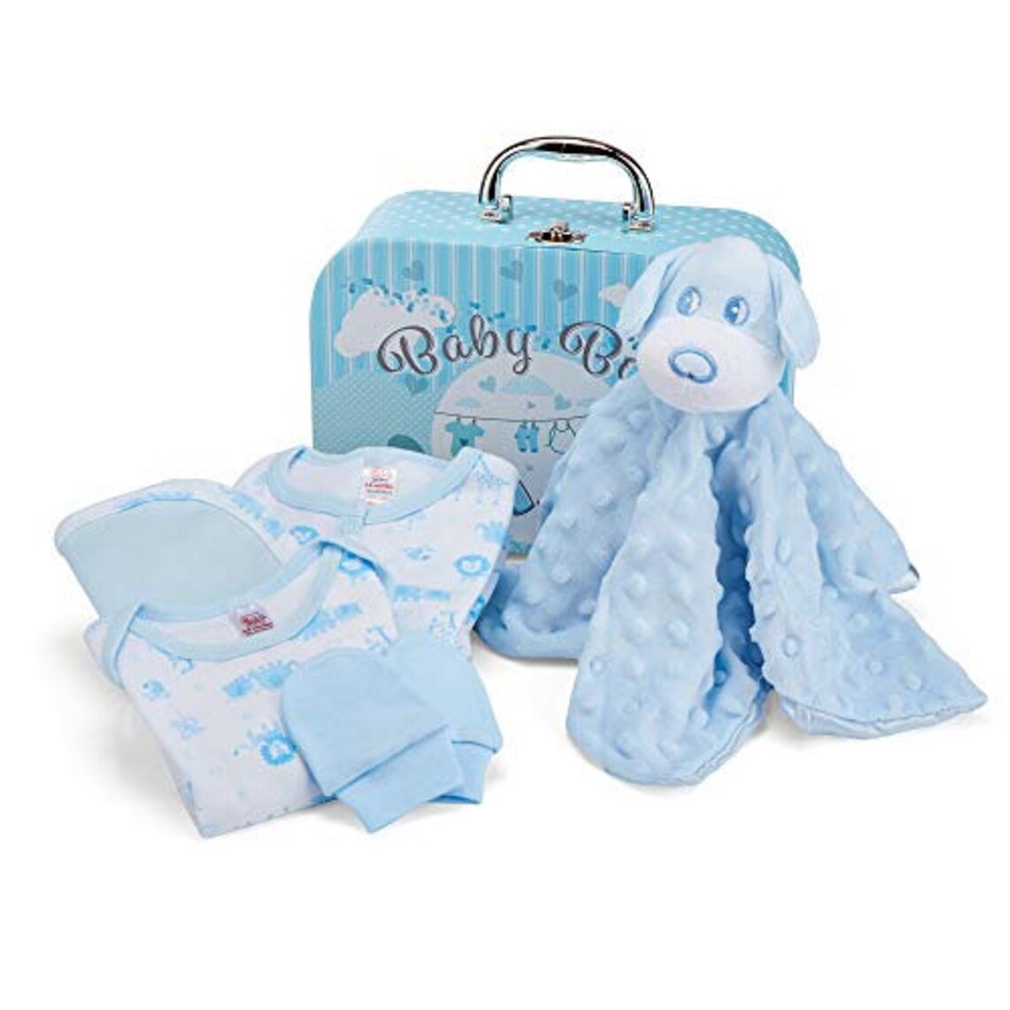 Baby Gift Set Blue Hamper Box for Baby Boy With Newborn Etsy
