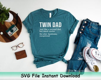 Download Dad Of Twins Svg Etsy
