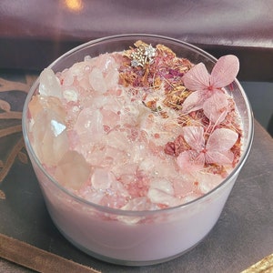 Spring Fling | Watermint & Citron | Rose and Strawberry Quartz | Friendship | Pink Candle | Floral | Spring Equinox | Romance | Gratitude |