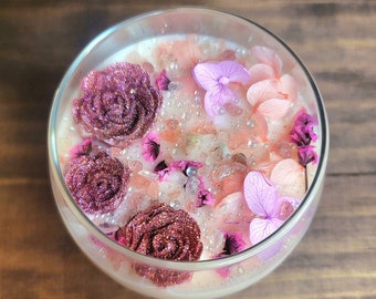 Spring Fling | Watermint & Citron | Rose and Strawberry Quartz | Friendship | Pink Candle | Floral | Spring Equinox | Romance | Gratitude |