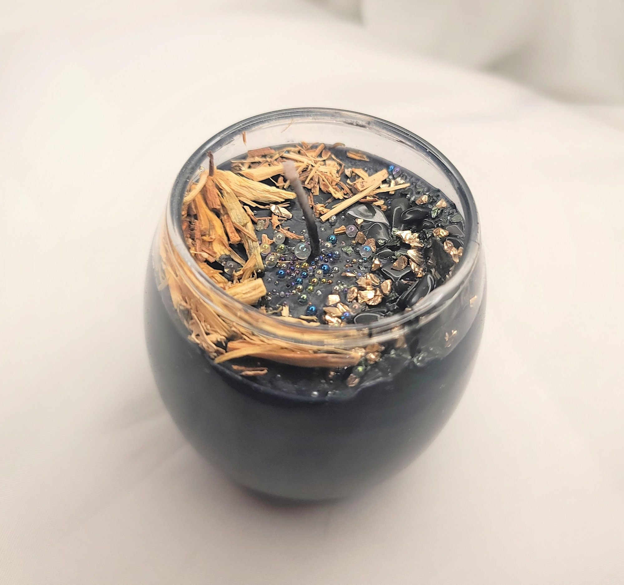 Protection Candles | Frankincense & Myrrh | Black Walnut | Halloween Candle | Obsidian | Ritual | Samhain Altar | Magic | Energy Reversal |