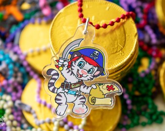 Crinklz Limited Edition Baby Pirate Tiger Keychain Charm