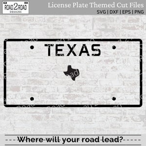 Texas License Plate Blank SVG - Car Window Decal SVG - Texas Home State Shape Love Svg Cricut Cut File - Texas Shirt File - DXS File