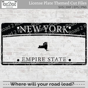 New York Blank SVG / License Plate NY State Love Svg / New York Home Svg / Vector Svg for Vinyl Cricut Cutter File / DXS File for Silhouette