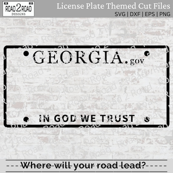 Blank License Plate SVG Cricut customizable Etsy