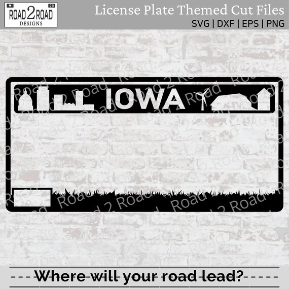 Iowa Blank Customizable License Plate SVG Cut File I Love Etsy Iowa Blank Customizable License Plate SVG Cut File I Love Etsy