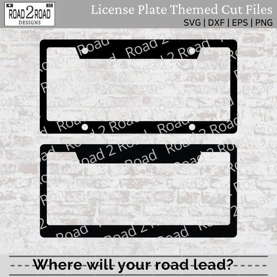 License Plate Frame Template SVG Downloadable Cut or Print - Etsy