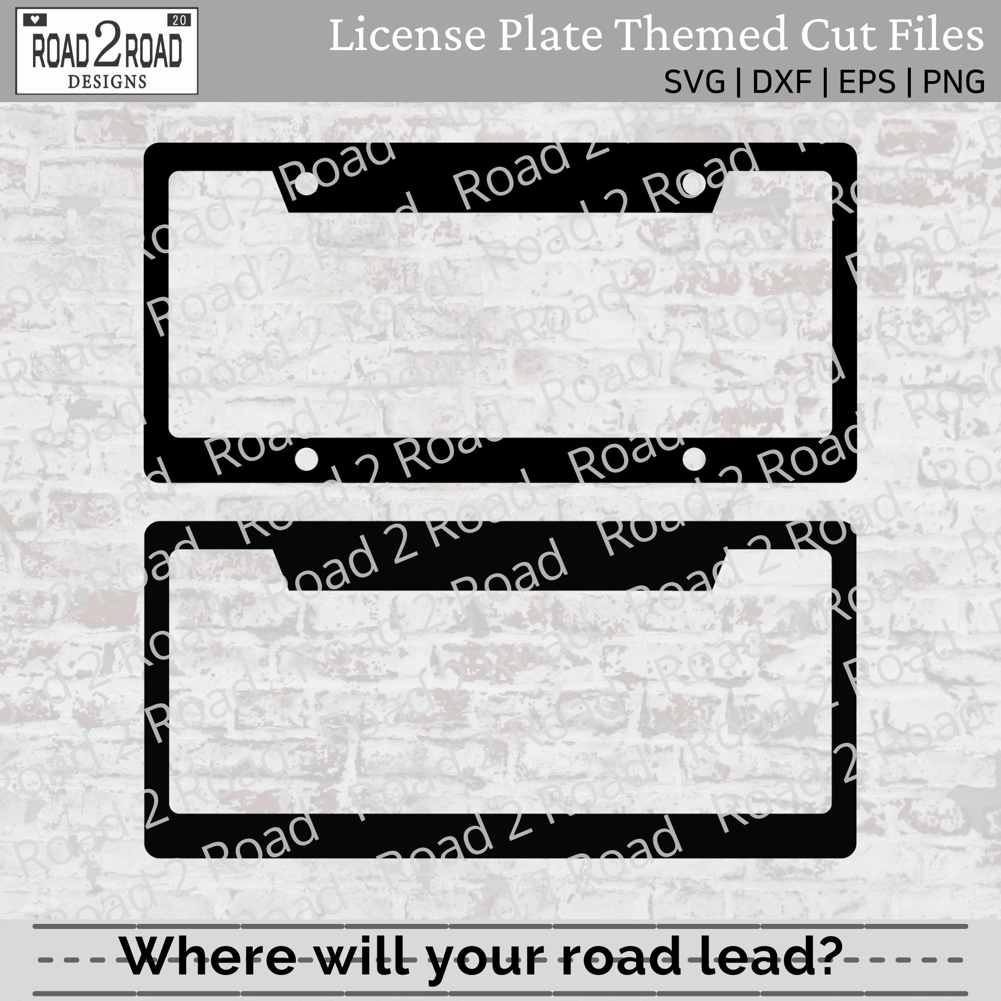License Plate Frame Template SVG, Downloadable Cut or Print File for License Plate Frame Template SVG, Downloadable Cut or Print File for