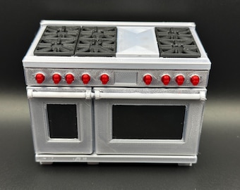 3D Printed Dollhouse Stove | 1:12 Scale Miniature Kitchen Appliance
