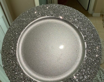 10 Glitter Charger Plate *minimum order 10 plates*