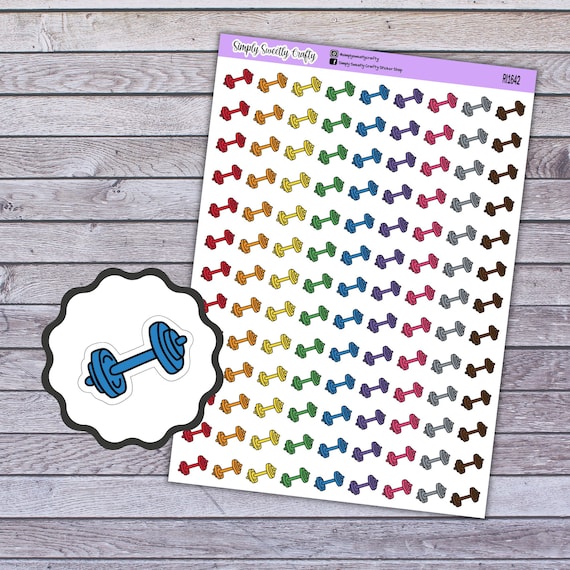 Erin Condren Life Planner Exercise Bike Planner Stickers RI 1569 Filofax Happy Planner Plum Paper Scrapbook