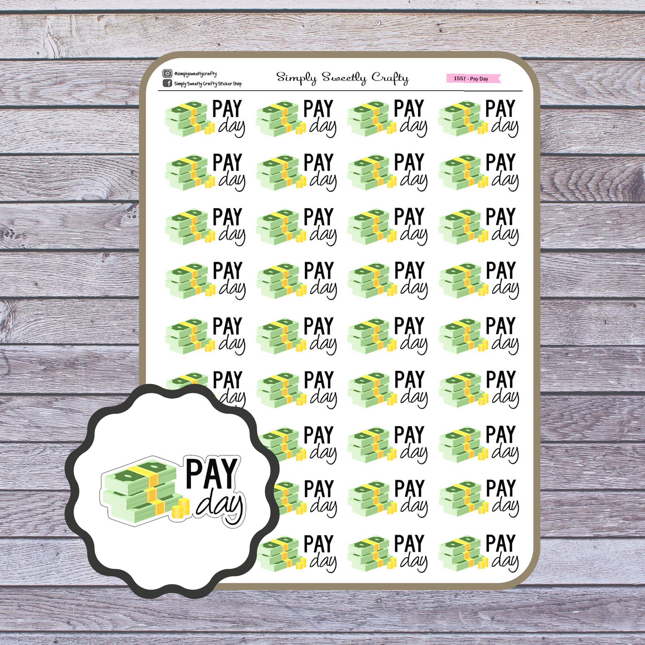 Payday Planner Stickers 1557 Erin Condren Happy Planner | Etsy