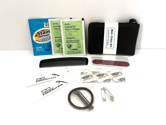 Mini Crisis Kit/ Emergency Kit- Faux Leather