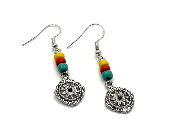 Western Style Beaded Earrings
