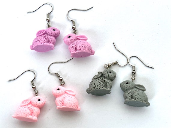 Acrylic Bunny Earrings