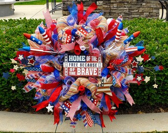 Memorial day Wreaths, Remembrance Wreaths, Summer Wreaths, Funeral Wreaths, Wreaths for the Grave