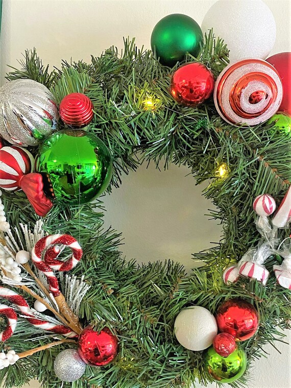 Illuminated Mickey Mouse Christmas Wreath: Disney-inspired