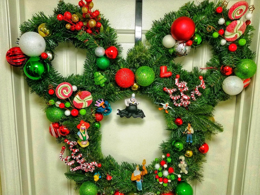 リトルマーメイド クリスマスリース ディズニー ホリデー 玄関ドア飾り