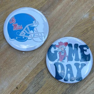 Ole Miss Game Day Button Pin