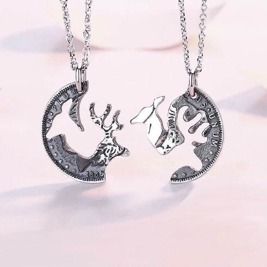 Deer Couple Necklaces