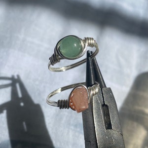 custom crystal wired rings