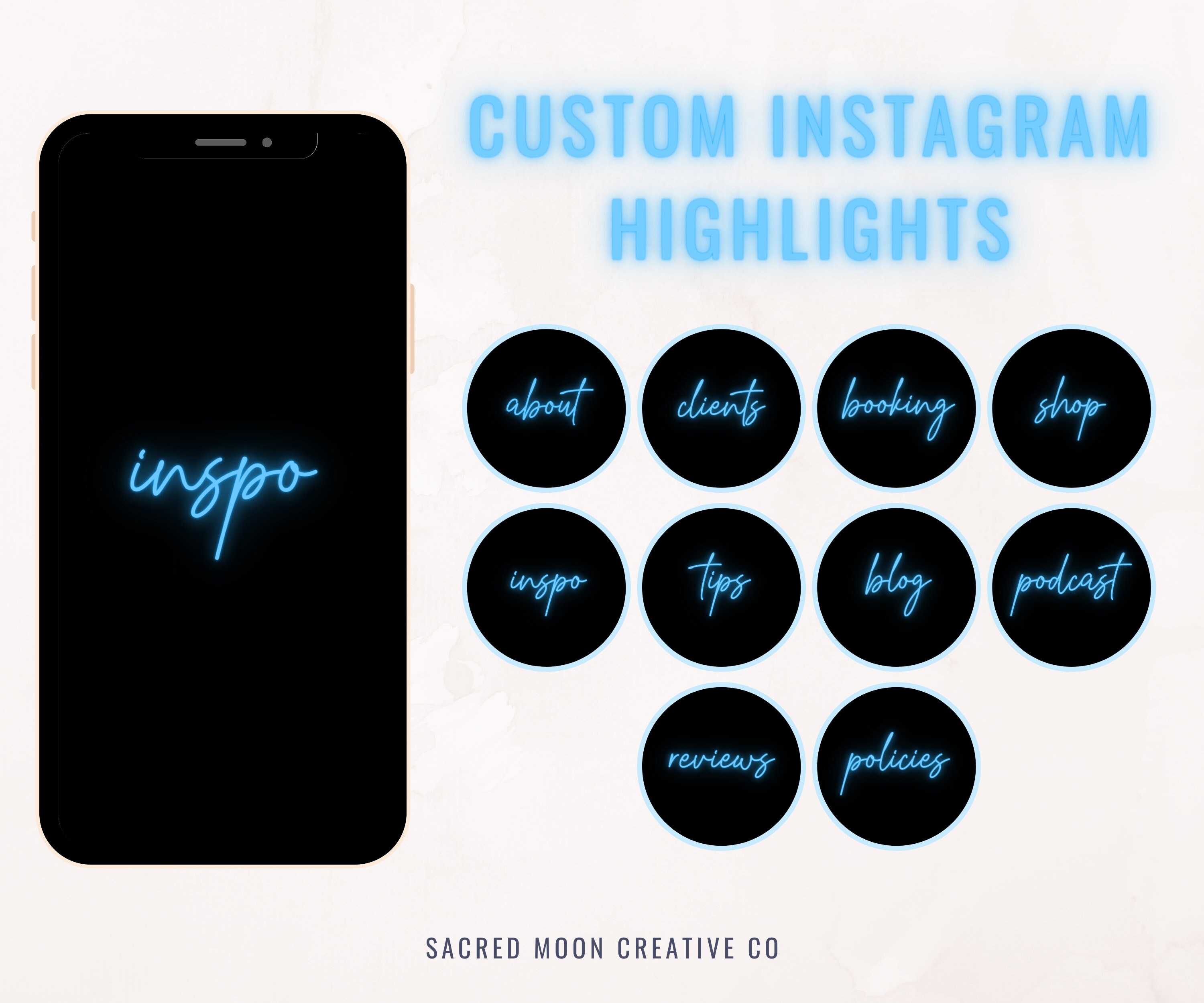 Featured image of post View 30 Neon Aesthetic Instagram Highlight Covers Blue Heart