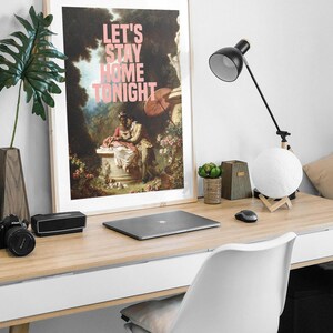 Arte mural romántico, lámina rococó de arte alterado, estética del amor negro, vida suave, póster barroco maximalista, decoración femenina para habitaciones imagen 5