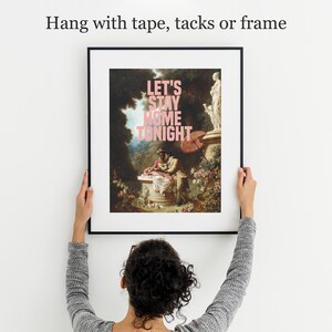Arte mural romántico, lámina rococó de arte alterado, estética del amor negro, vida suave, póster barroco maximalista, decoración femenina para habitaciones imagen 10
