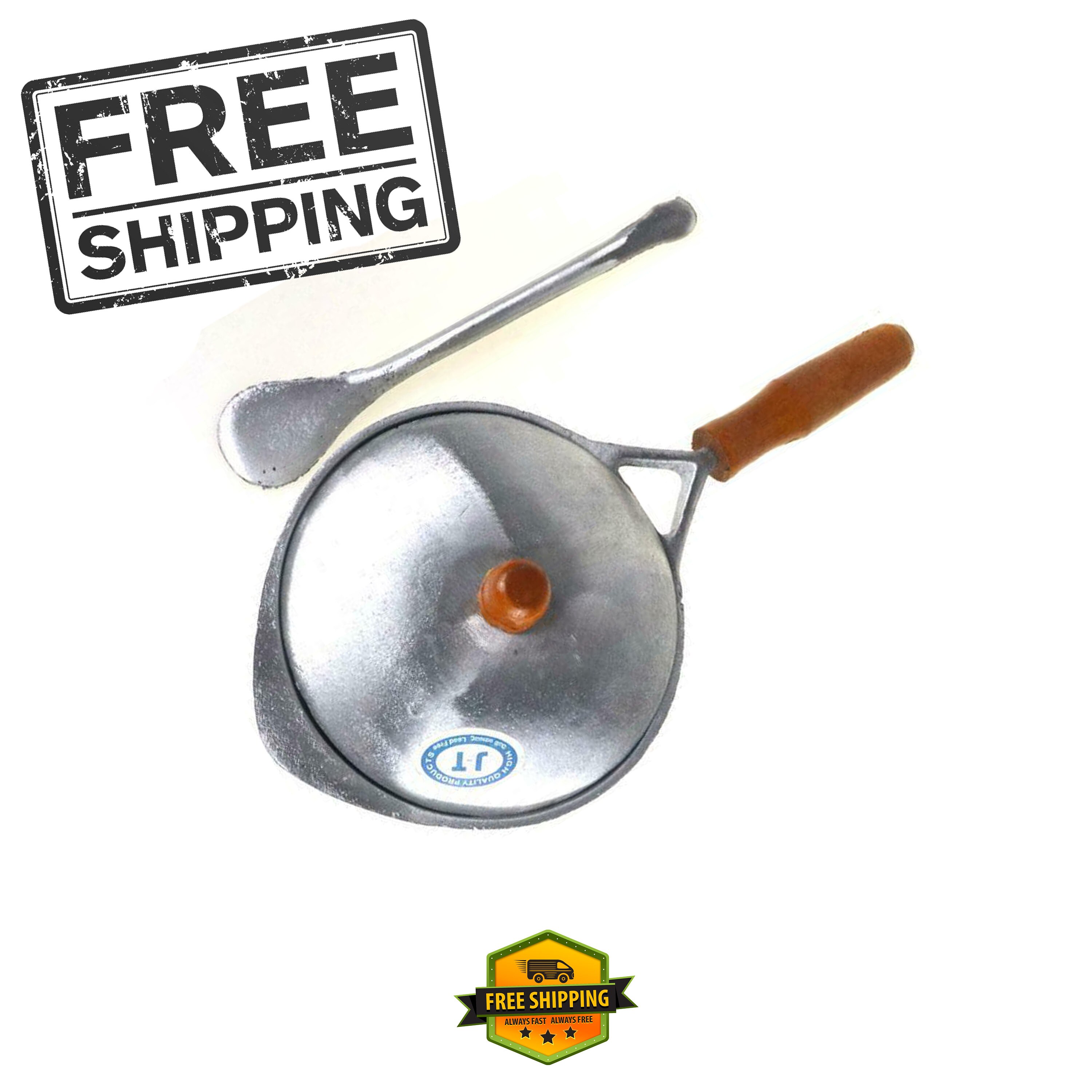 Appam Pan Original Hopper Pans Aluminum Ceylon Pan Cake Maker Free